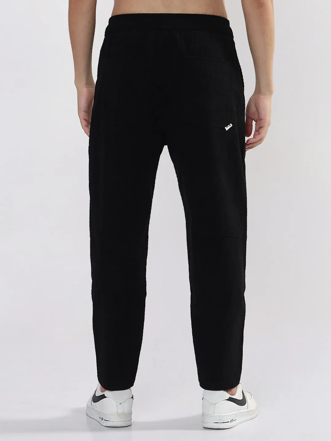 Men's Black Corduroy Relaxed Fit Trouser Casual Appeal