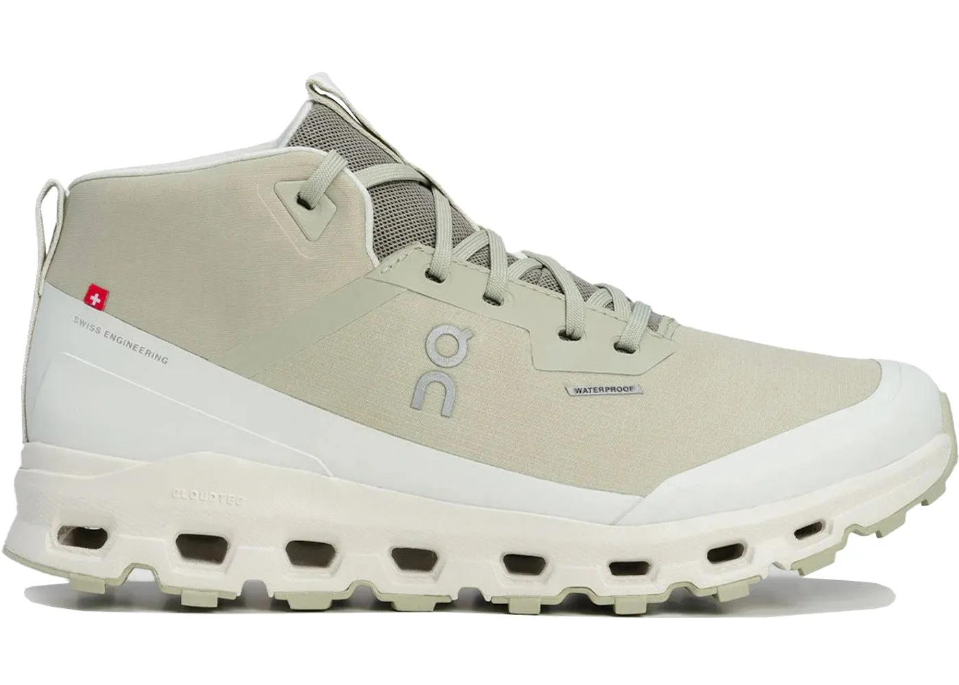 On Running Cloudroam Waterproof Chalk Ice (Women'S) Hyper Compression Foam running in dark colors