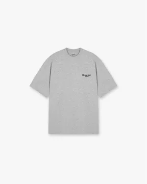 Classic Crew Neck Team 247 Oversized T-Shirt - Ash Grey