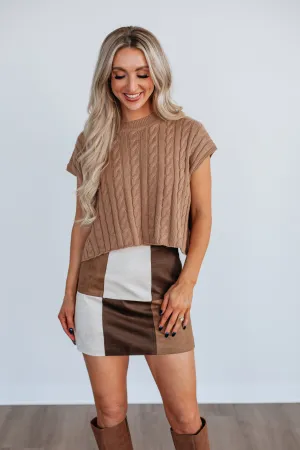 Loni Cable Knit Top Minimalist Aesthetic