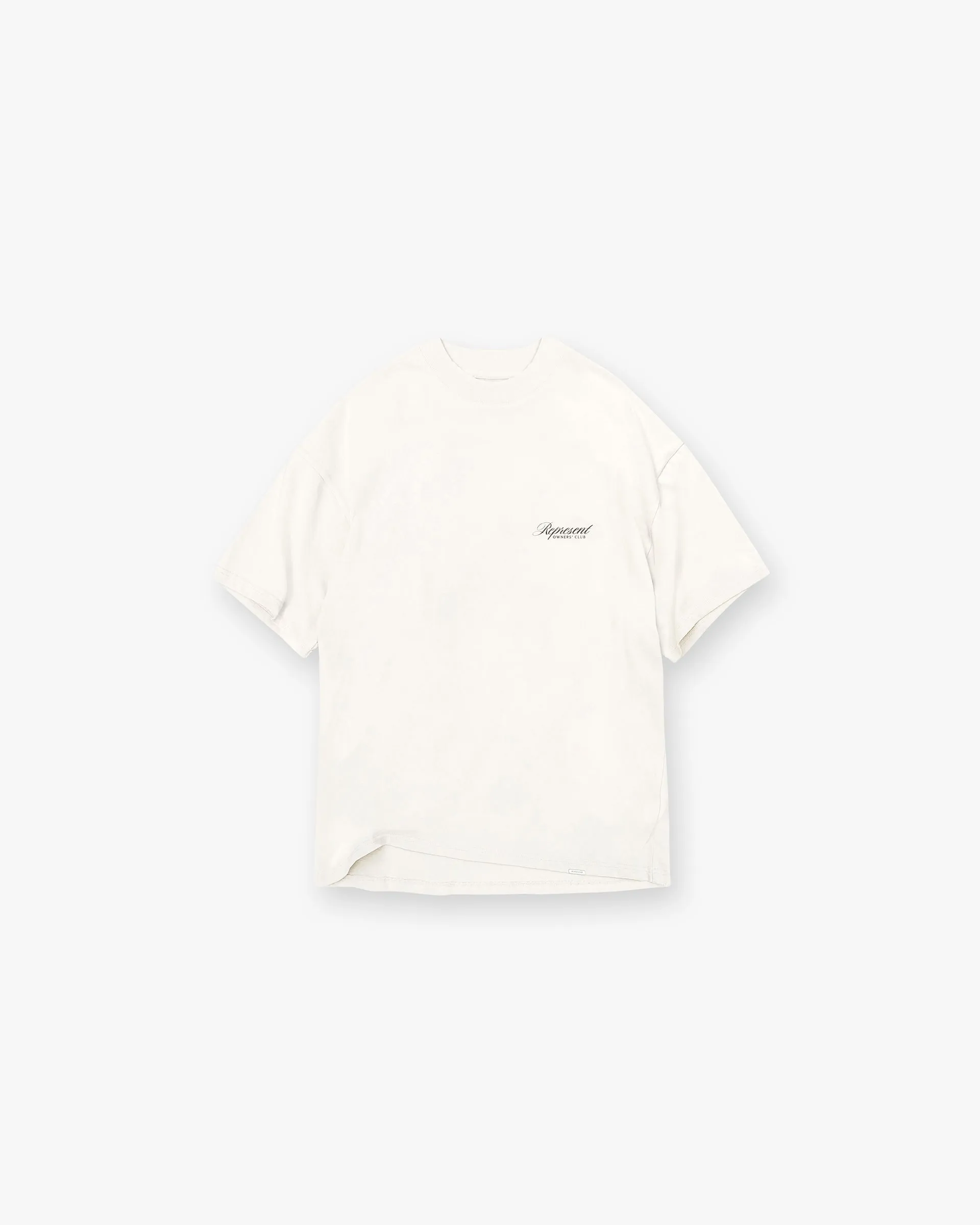 Represent Owners Club Script T-Shirt - Flat White Breathable Wearable