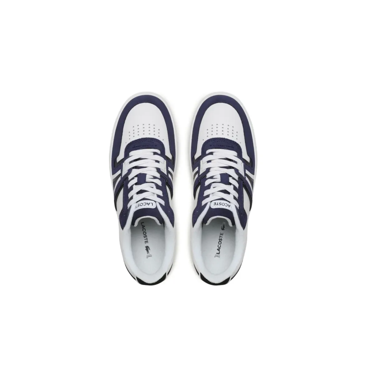 LACOSTE 7-45SMA0036042 L001 123 MN'S (Medium) White/Navy Leather & Synthetic Lifestyle Shoes Digital Run Dynamic Arch Cushion