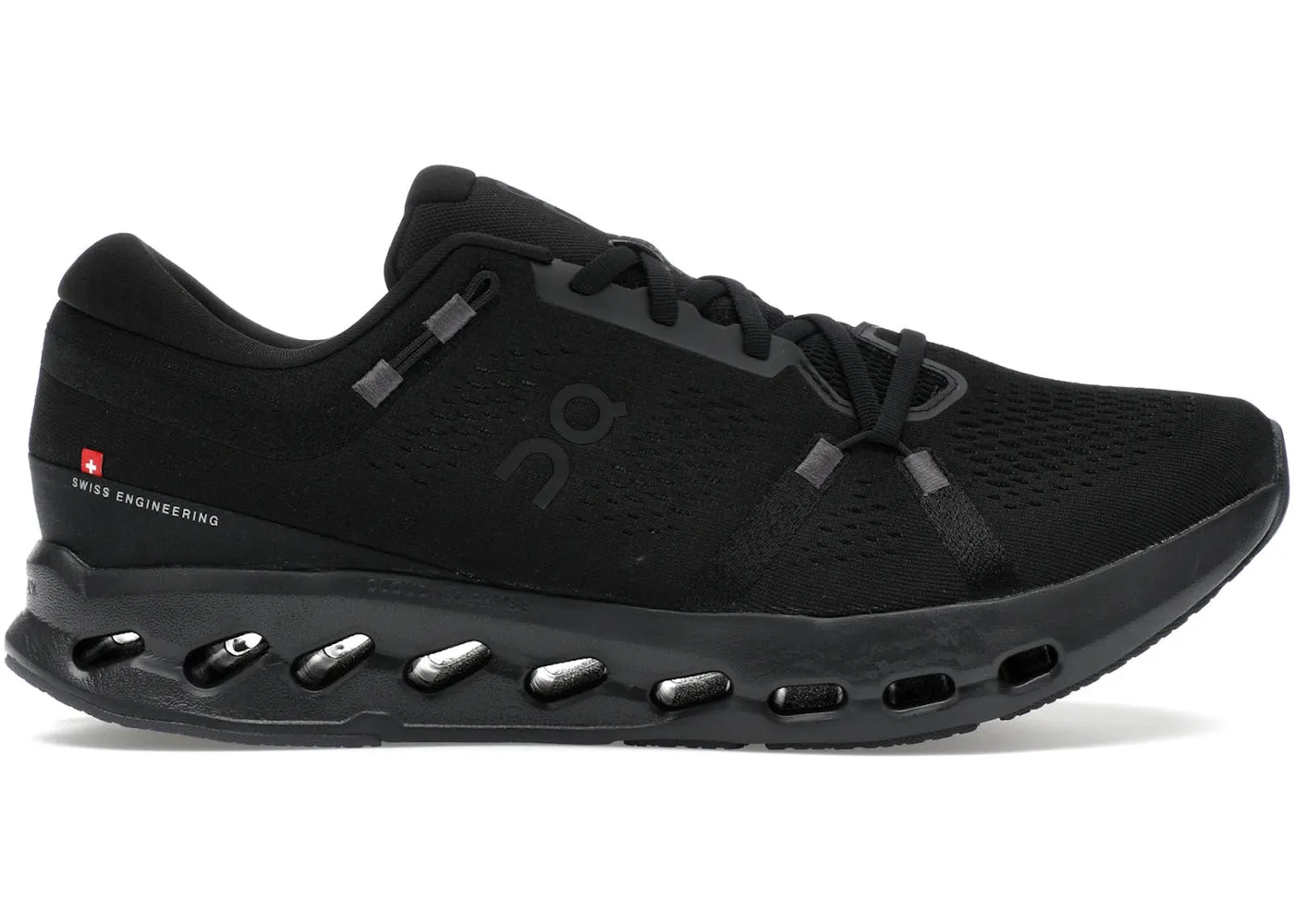 On Running Cloudsurfer 2 All Black Enhanced Torsion Stability Laser Cut Vents