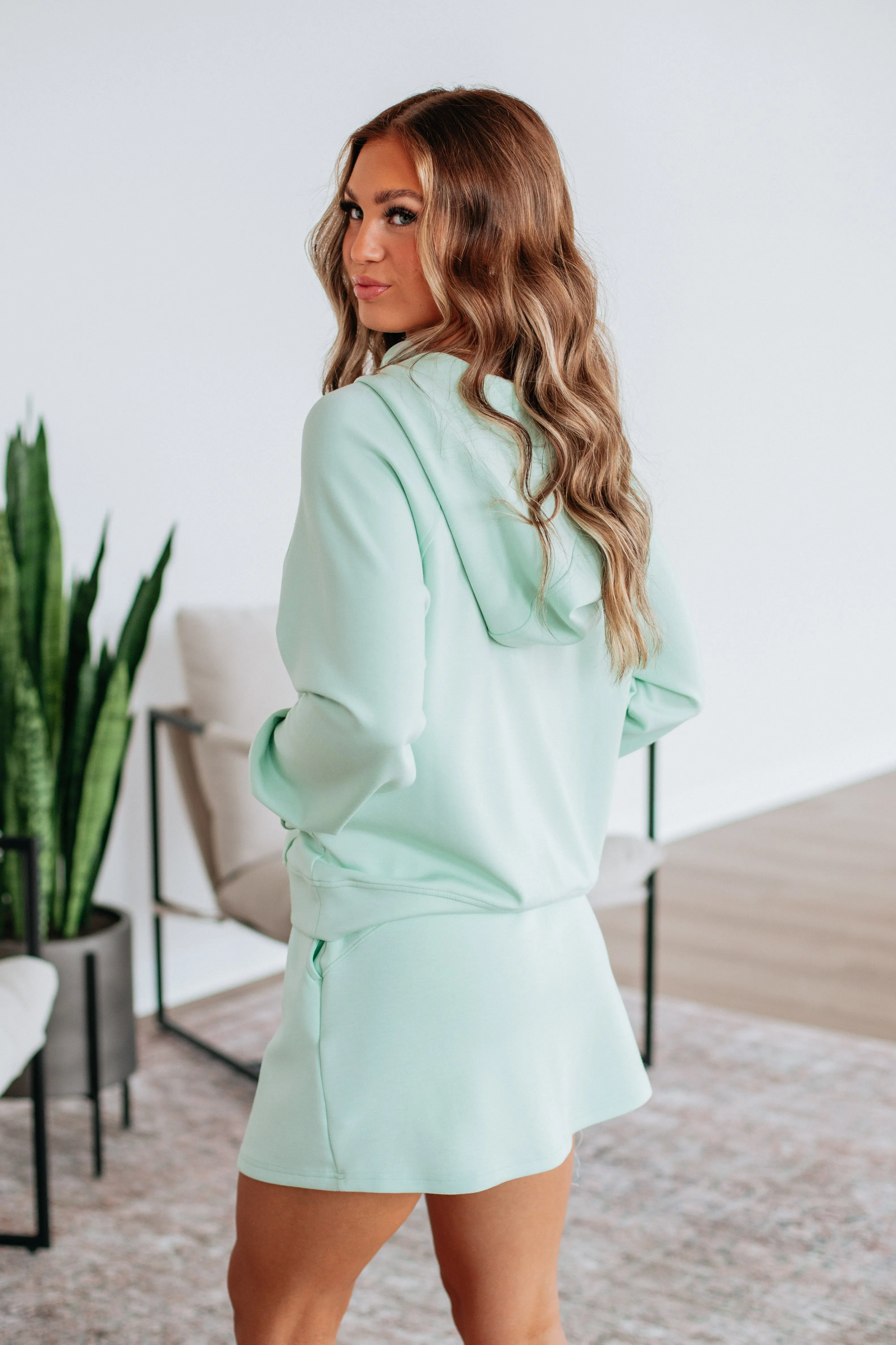 Aubrie Half-Zip Pullover - Mint product stock