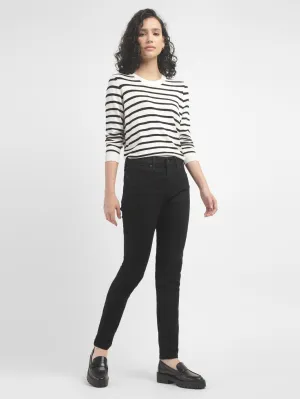 Women's 721 Black Skinny Fit High Rise Jeans Sporty Comfort Comfortable Outfit