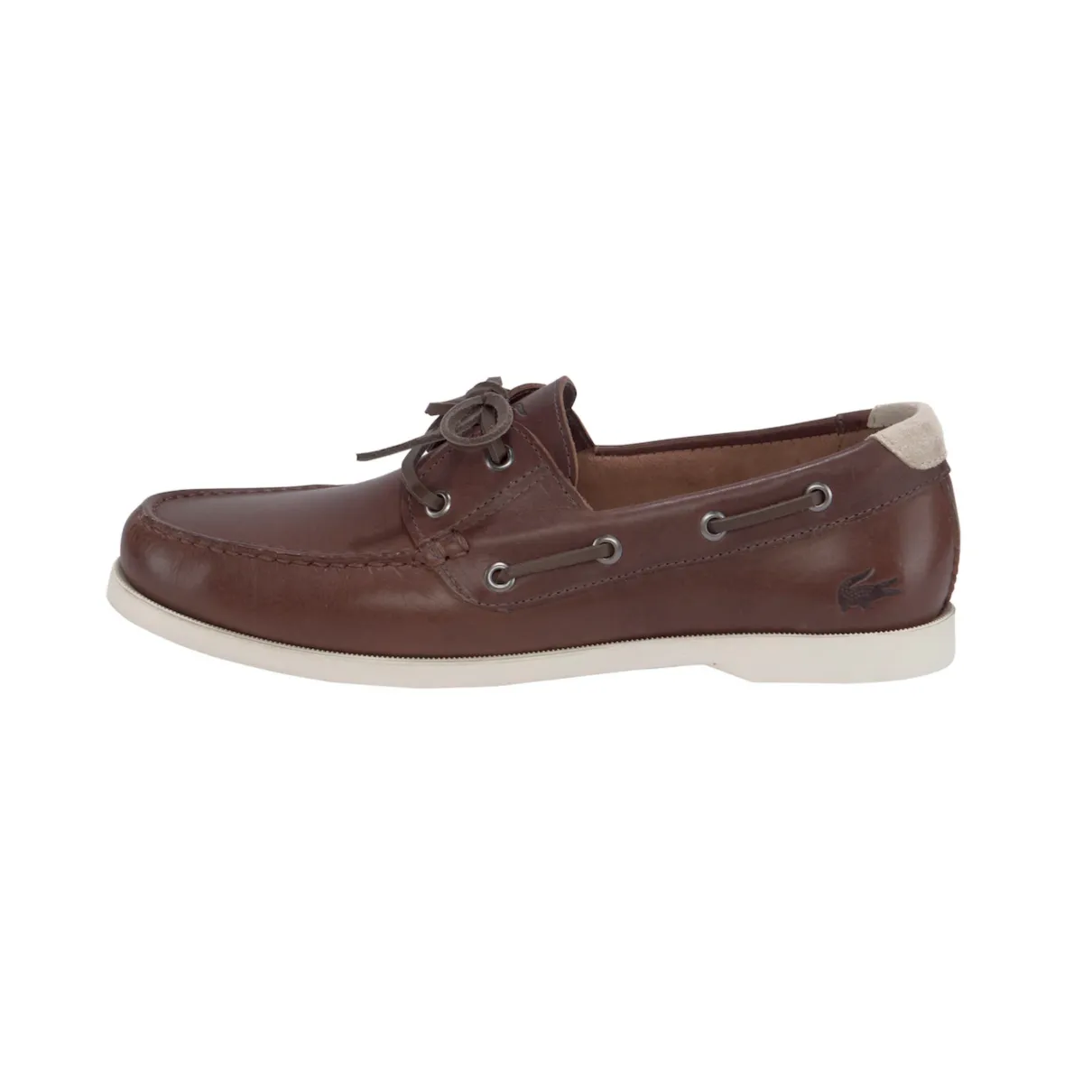 LACOSTE 7-45CMA00072C3 CASPIAN 123 MN'S (Medium) Brown/Off White Leather Lifestyle Shoes Dive Gear
