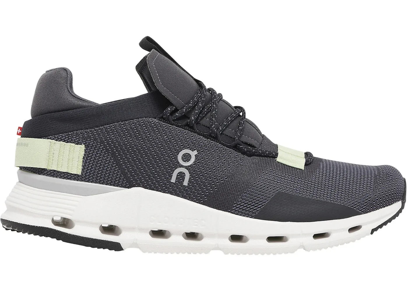 On Running Cloudnova Eclipse Meadow Green circular outsole running shoes grass - surface running shoes