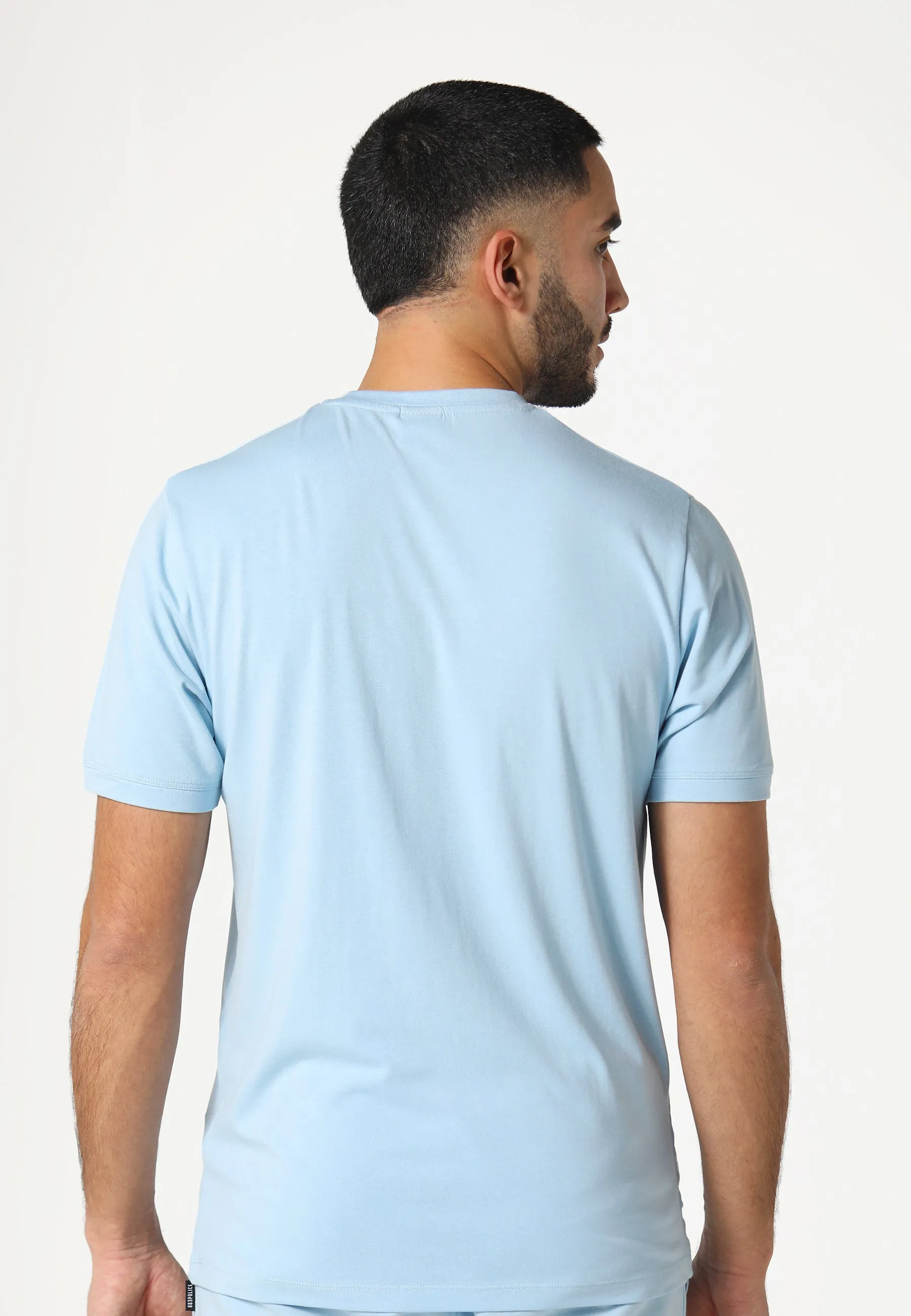 Gambit Sky Blue T-Shirt Summer Fashion Heavyweight Weave