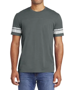 Odor Control Finish JustBlanks Men's Perfect Game Short Sleeve Tee with Stripes