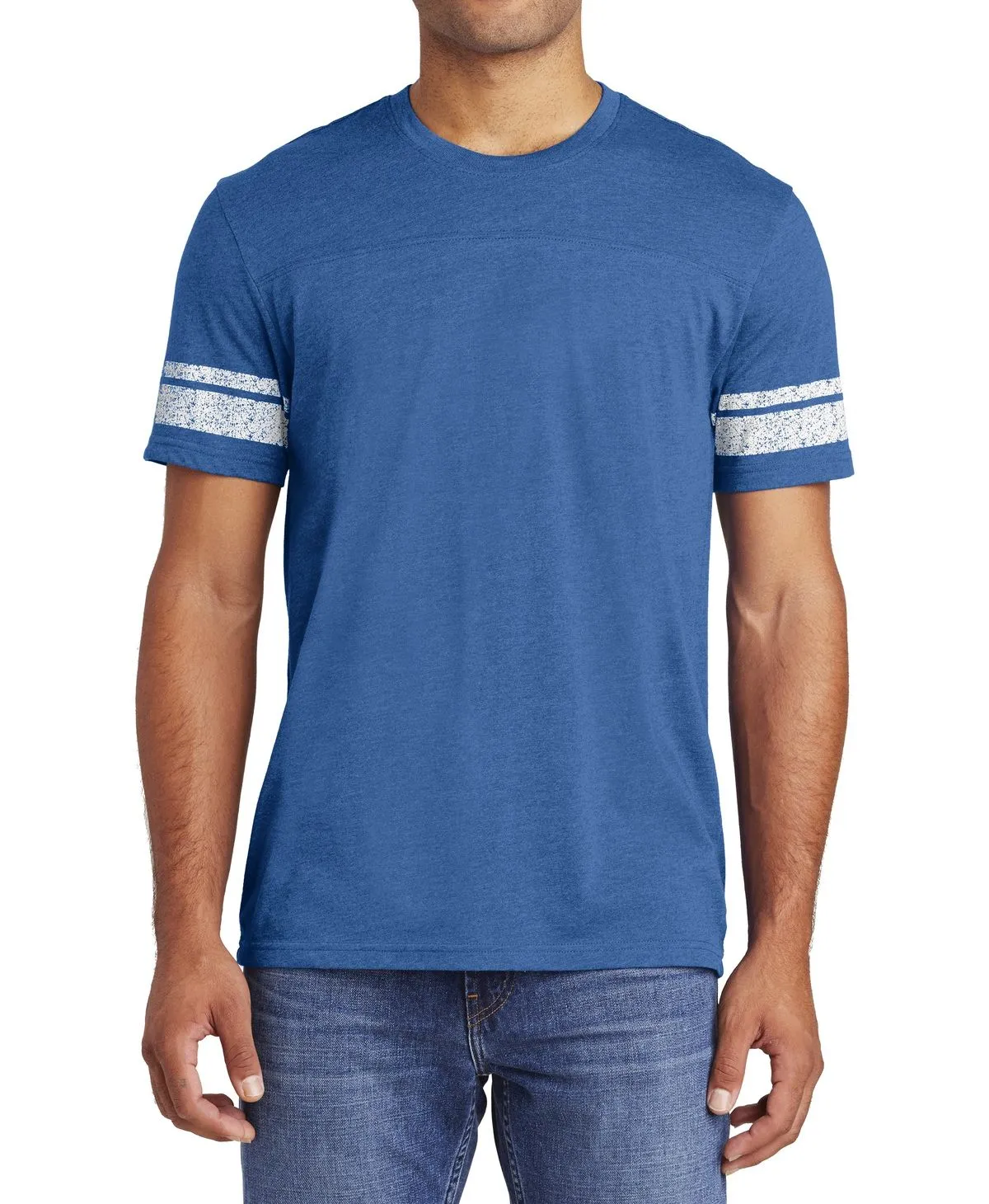 Flex Fit kids' JustBlanks Men's Perfect Game Short Sleeve Tee with Stripes