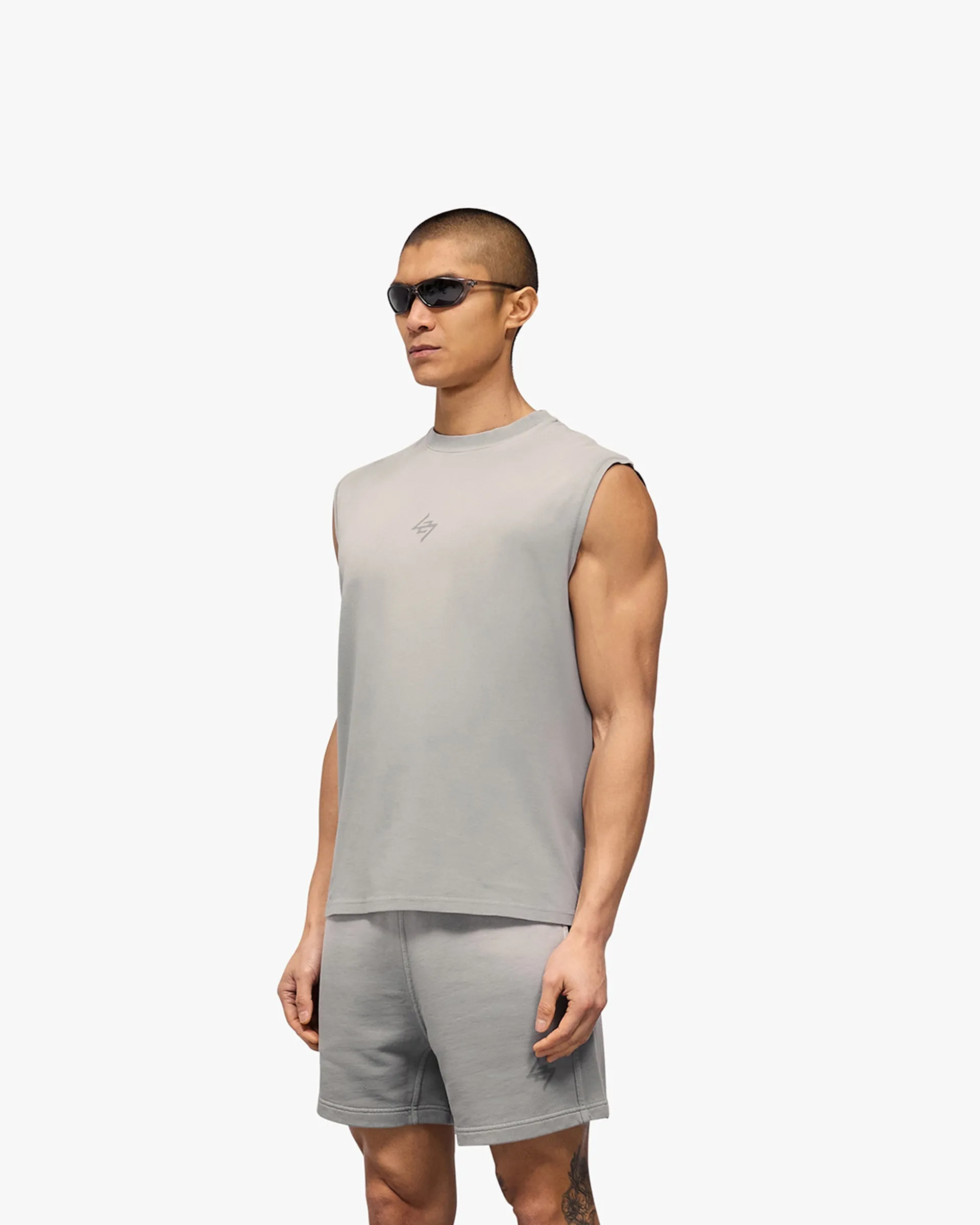 247 Motion Oversized Tank - Titanium Long Sleeve
