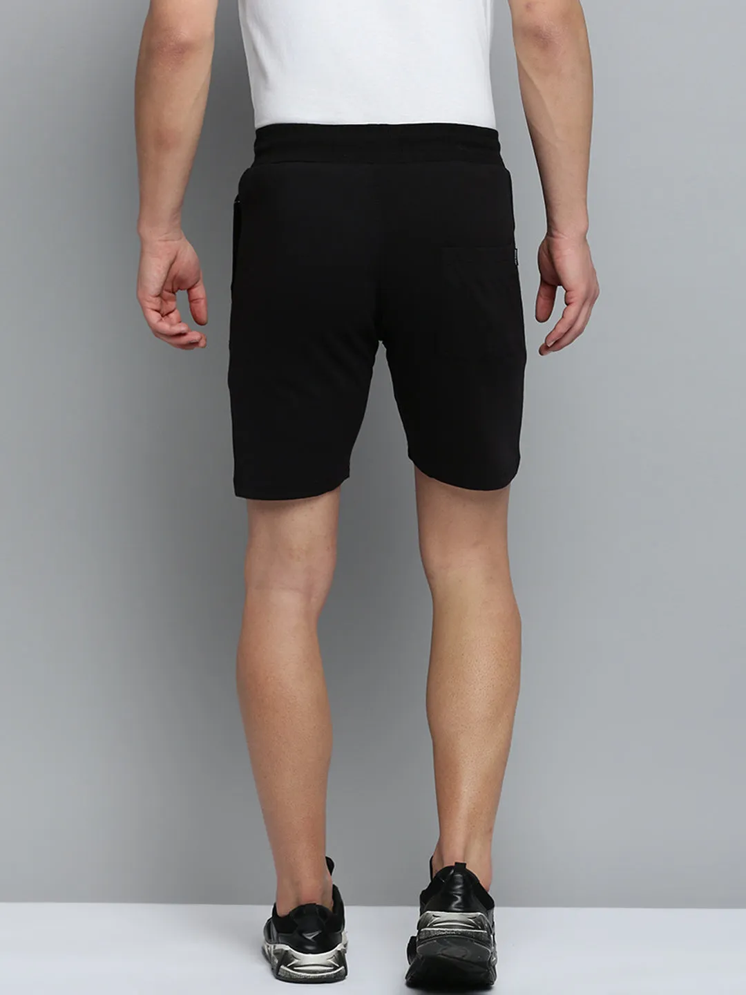 Ultra Breathable Men's Black Regular Fit Sports Shorts