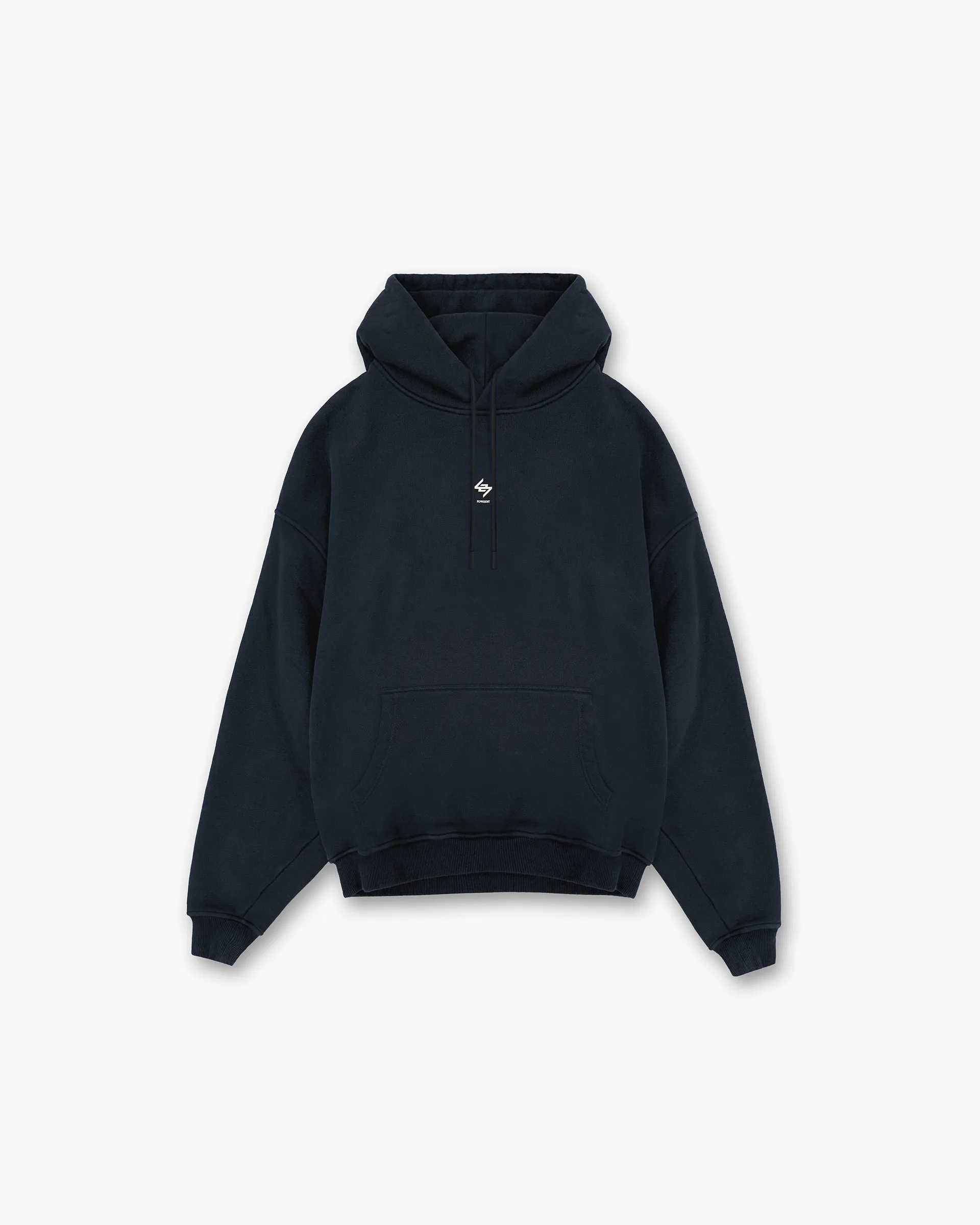 Vintage Style Brand Reputation 247 Oversized Hoodie - Navy