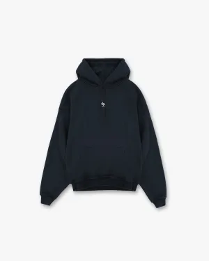 Vintage Style Brand Reputation 247 Oversized Hoodie - Navy