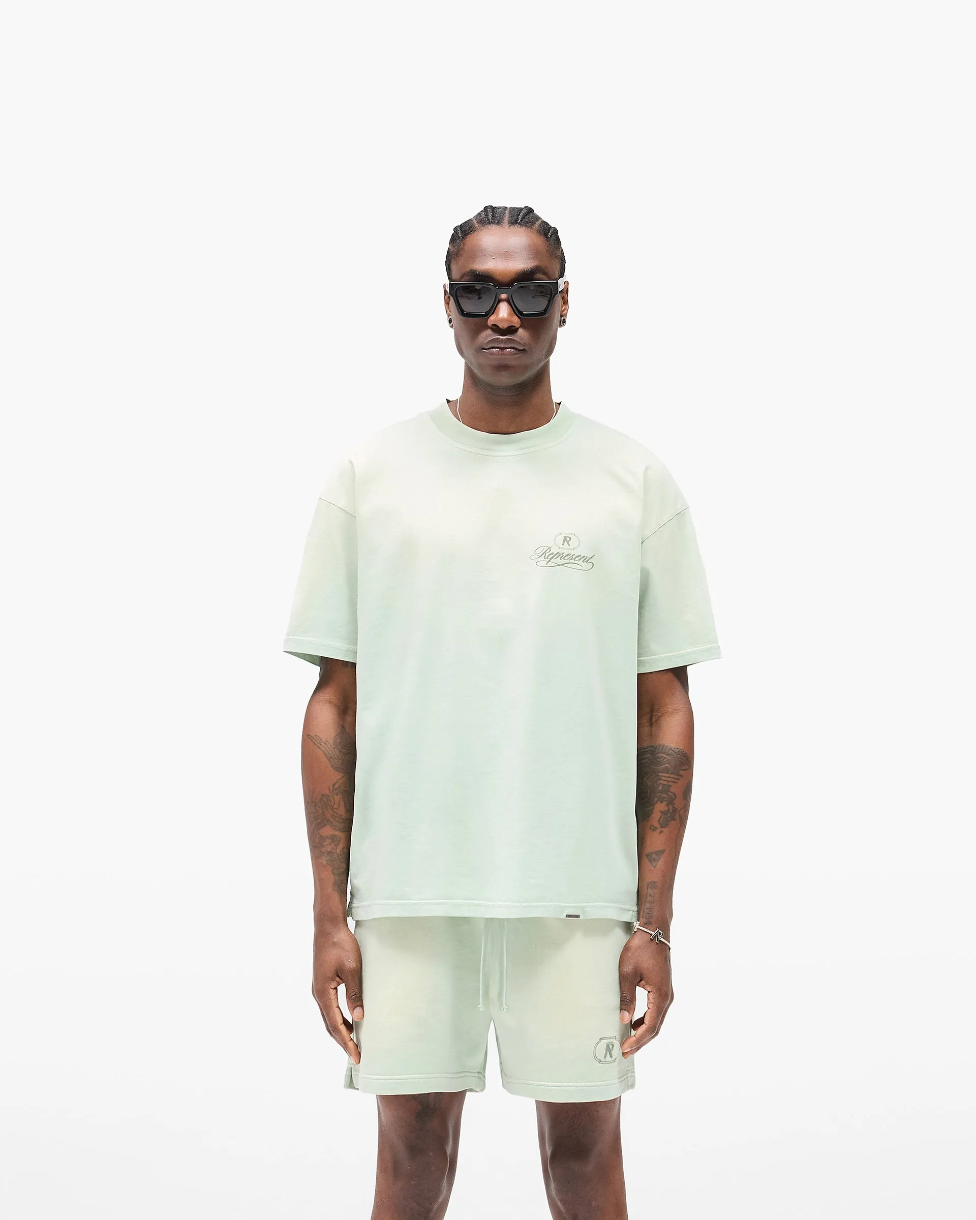 Grand Vintage T-Shirt - Washed Sage Fit Comfort