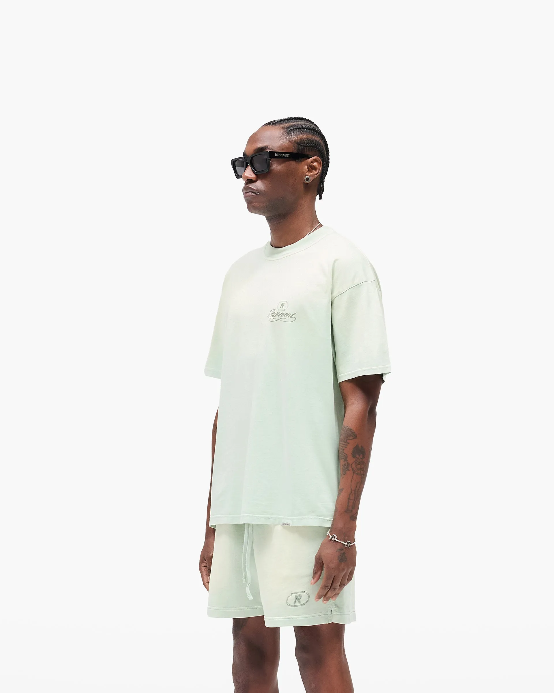 Grand Vintage T-Shirt - Washed Sage Comfort and Ease Cozy Stretch