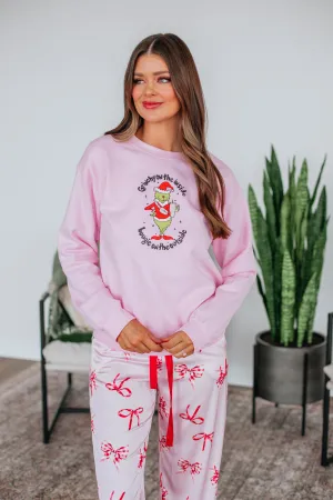 Grinchy On The Inside Crewneck Cozy Fit Chic Comfort