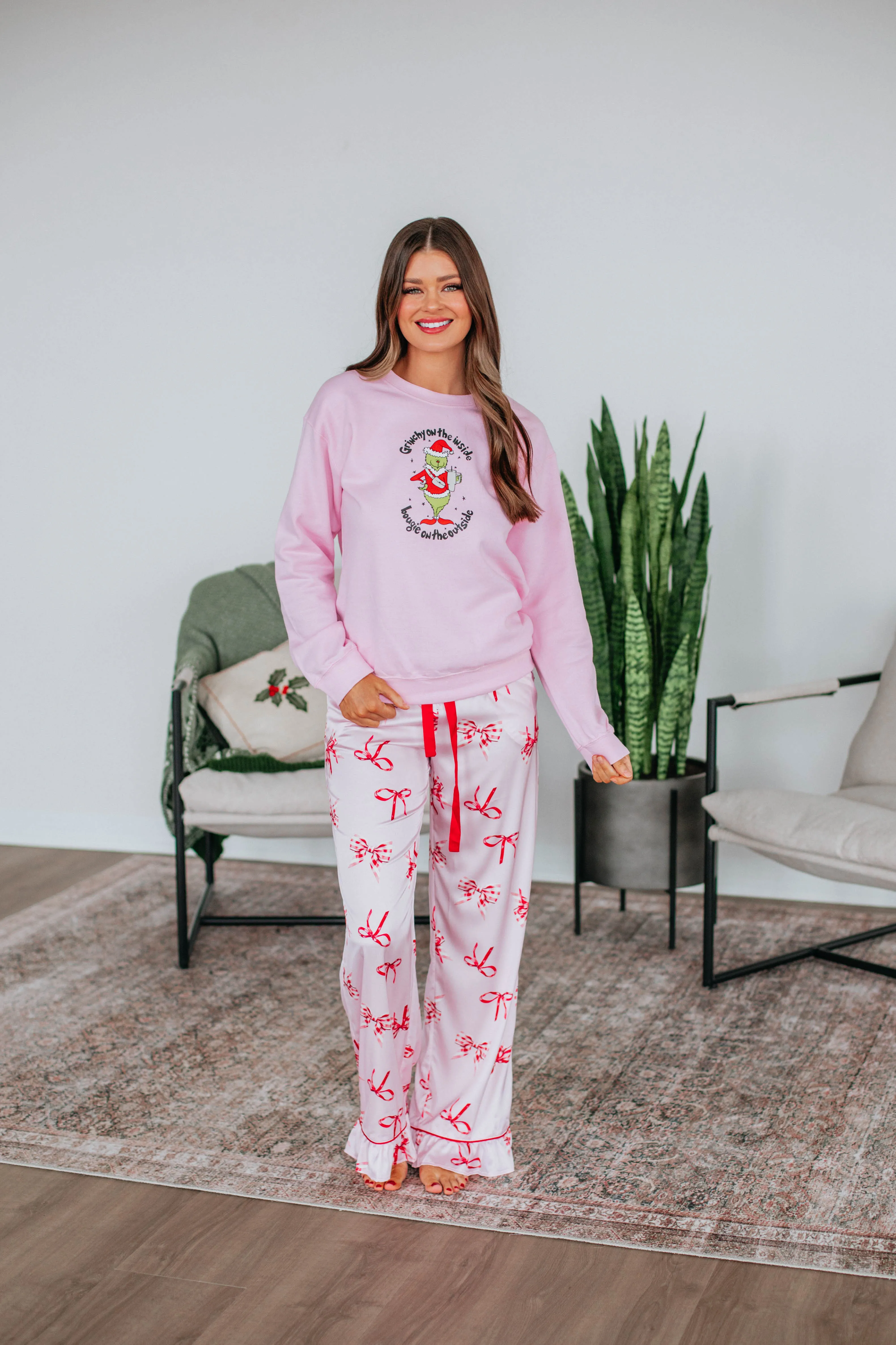 product team spirit Breathable Design Grinchy On The Inside Crewneck