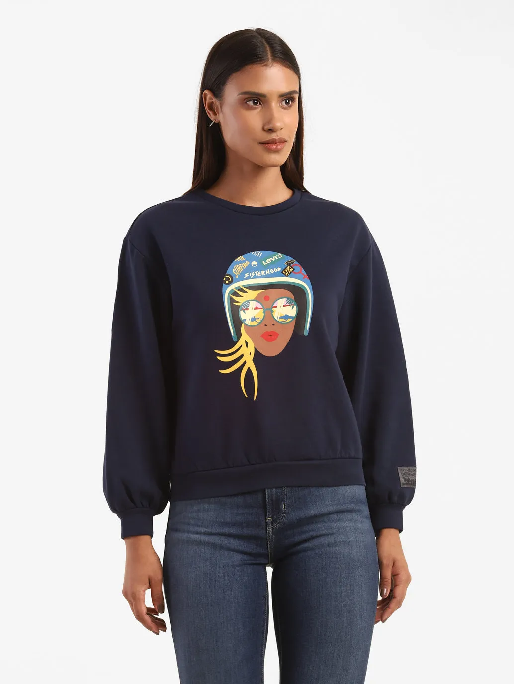 High-quality Graphic Sweatshirt From The Levi's Motorcycle Collection