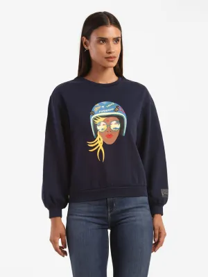 Essential Comfort hat accents Graphic Sweatshirt From The Levi's Motorcycle Collection