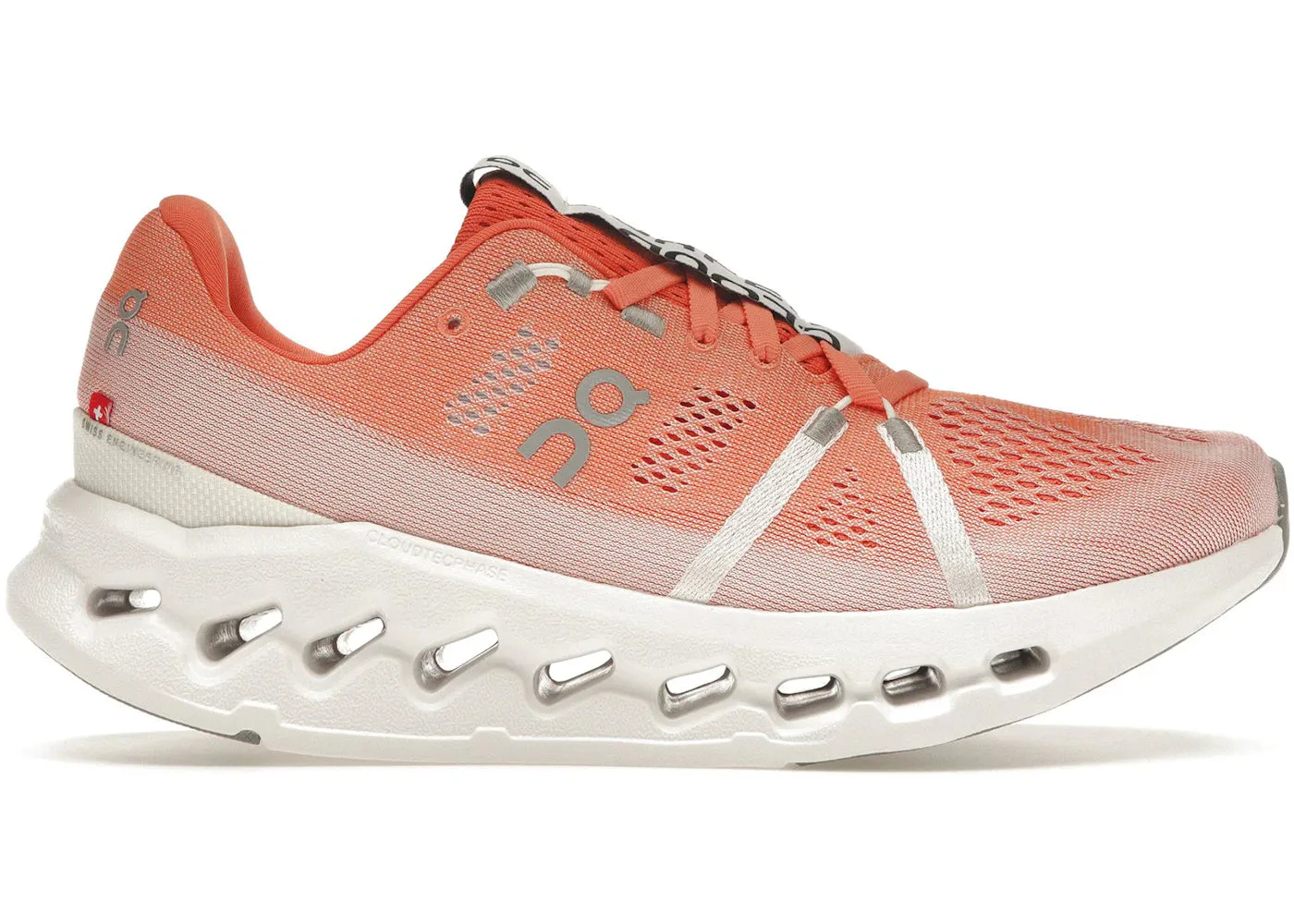 summer - appropriate On Running Cloudsurfer Flame White