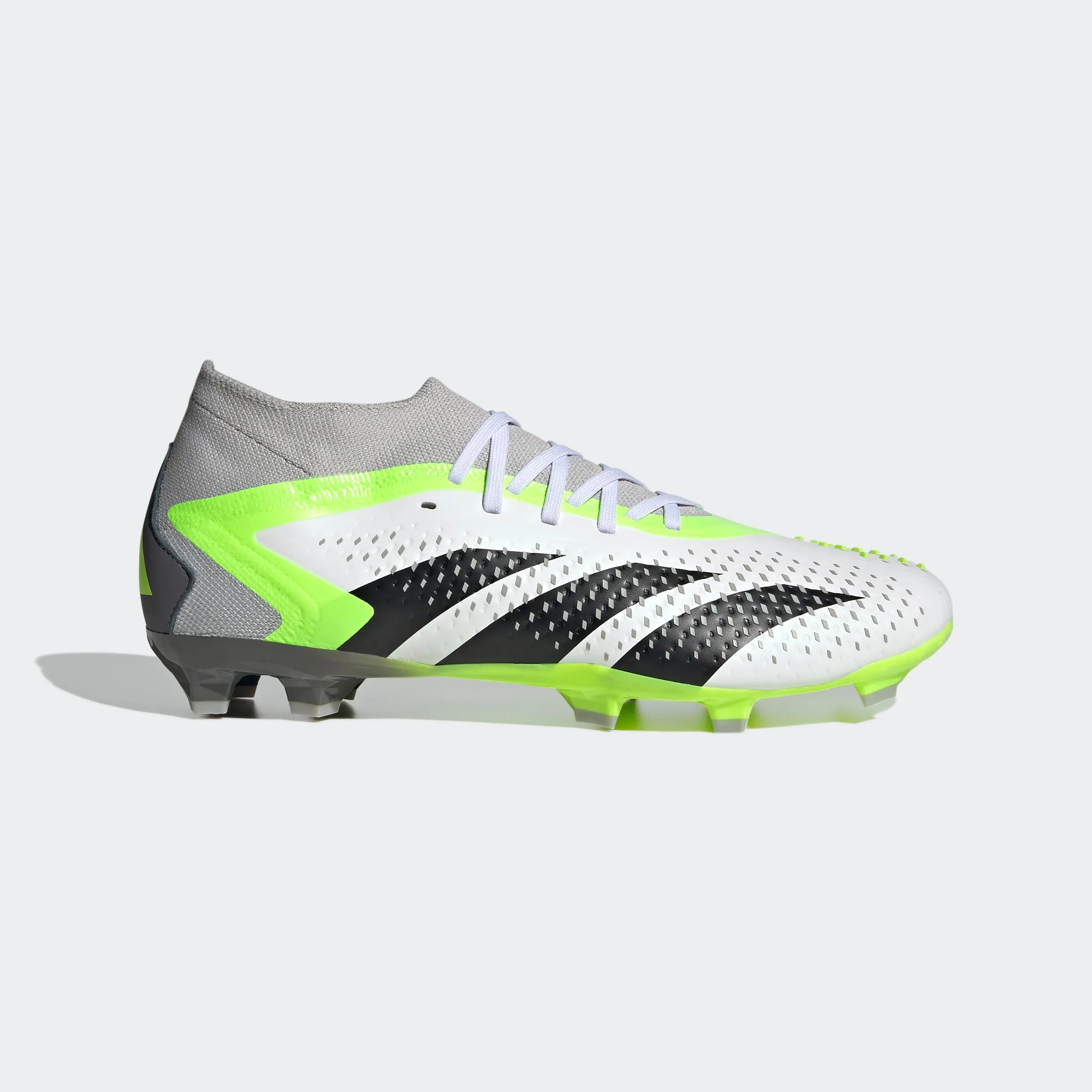 adidas Predator Accuracy.2 Firm Ground Boots | White/Black | Men's Flexible Outsole snowboarding - slope shoes