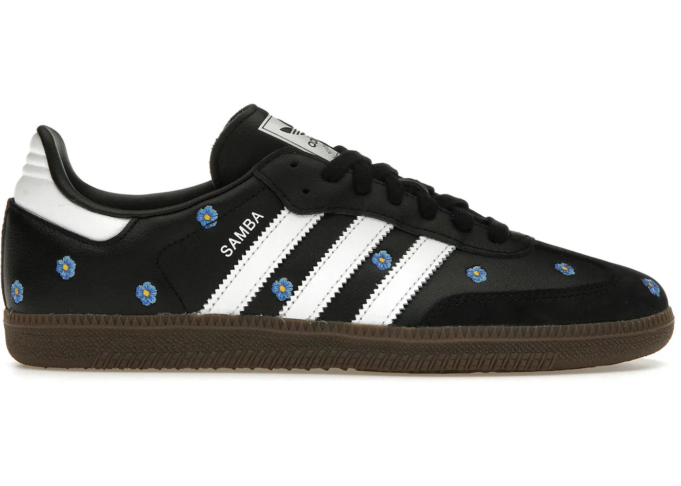 Adidas Samba Light Blue Floral Core Black (Women'S) Board Support