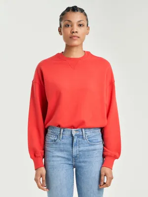 Daily Staple brooch accents Women's Gold Tab Crewneck Sweatshirt