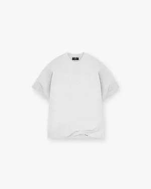 Bold colors Initial Oversized T-Shirt - Ice Grey Marl