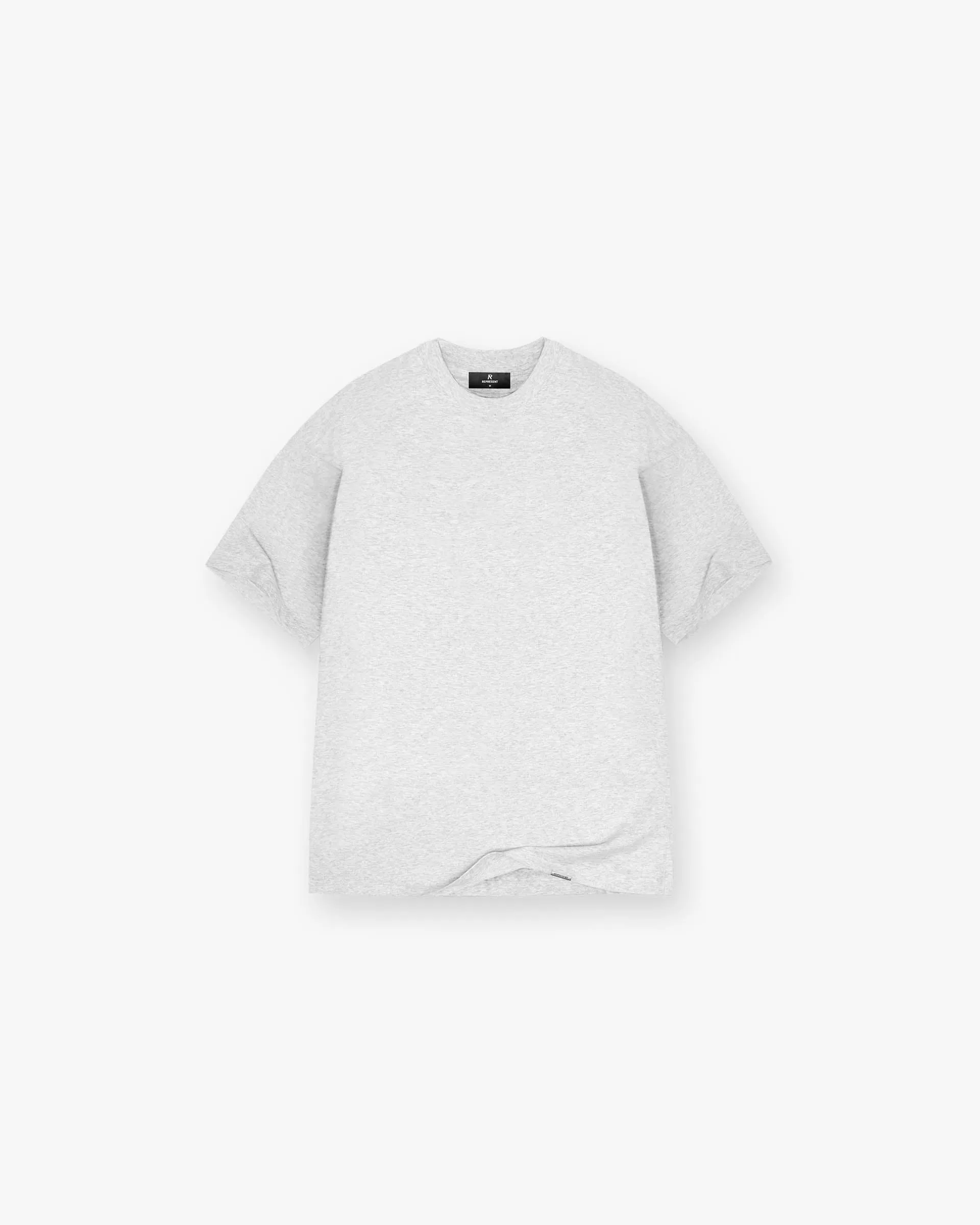Bold colors Initial Oversized T-Shirt - Ice Grey Marl