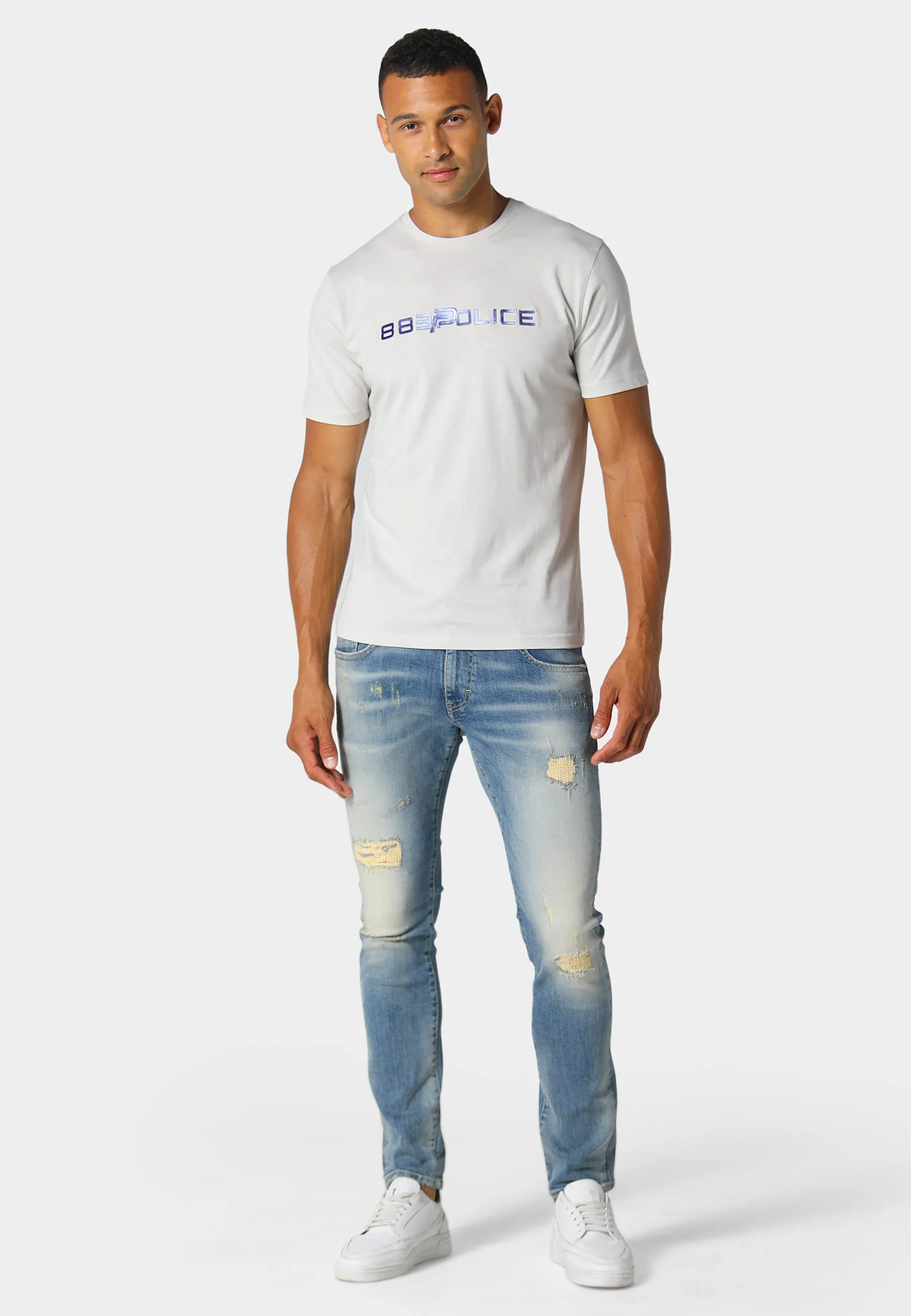 Atoria Chalk T-Shirt Sporty Style Wear Low Impact Processing