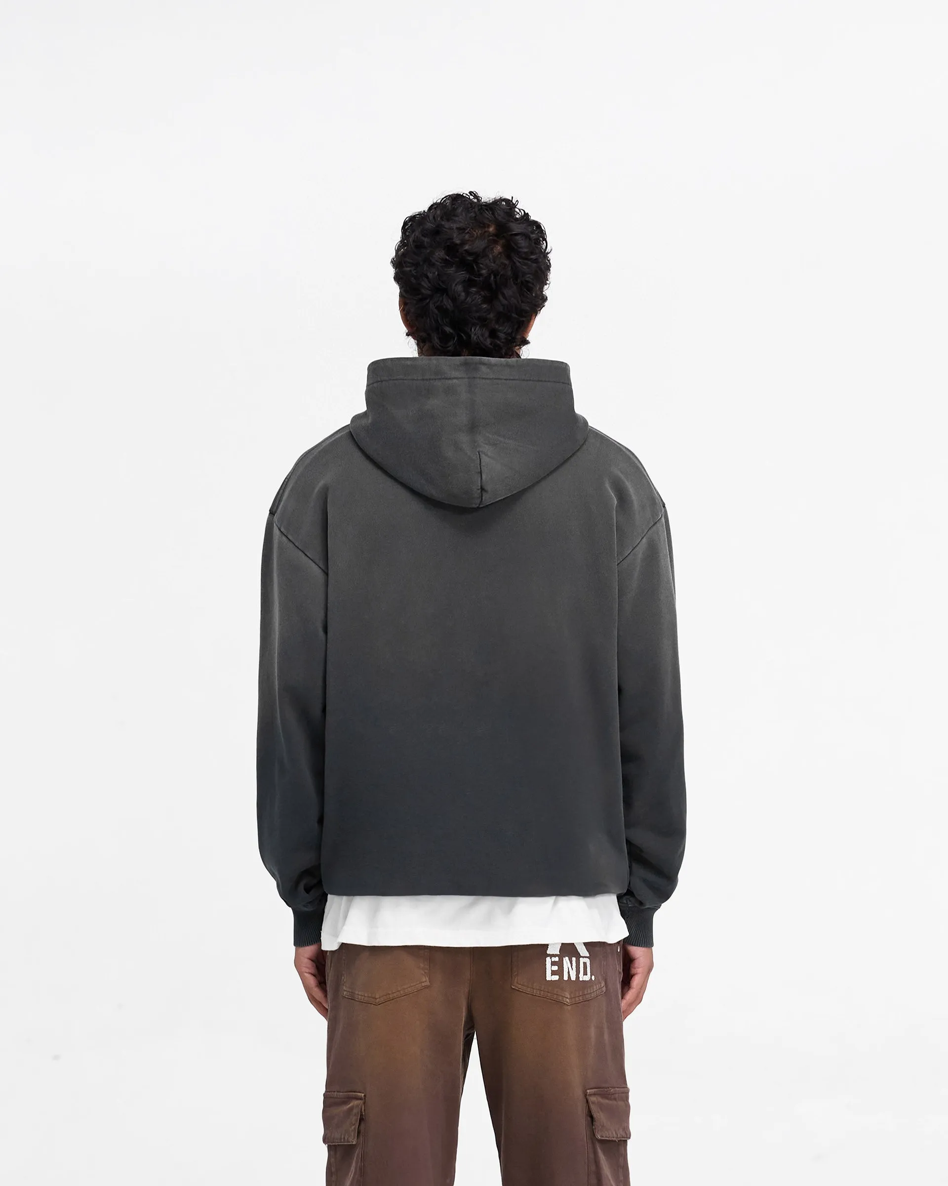 Represent X End Property Of Hoodie - Stained Black Essential Bold