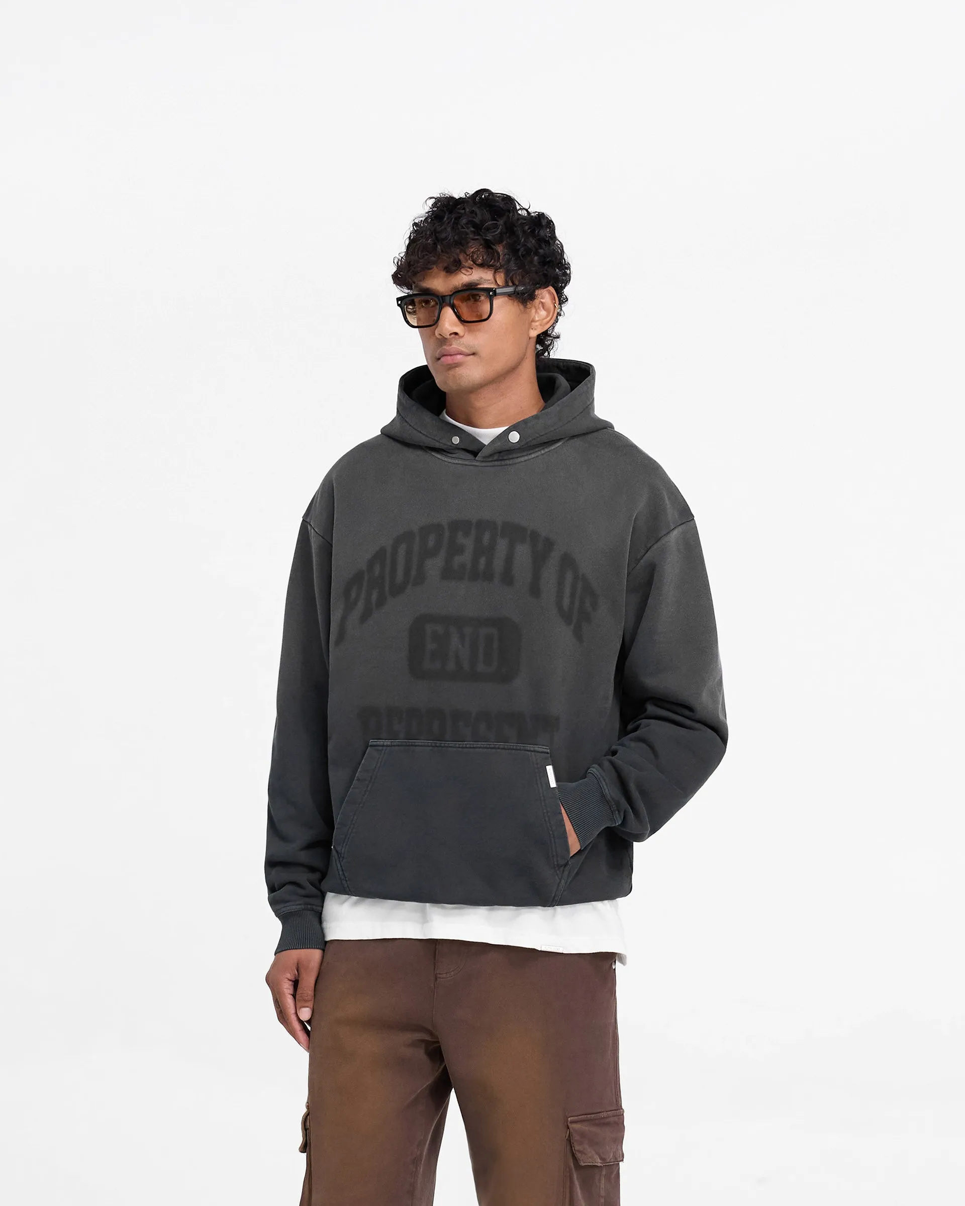 Gift worthy Sports Apparel Represent X End Property Of Hoodie - Stained Black