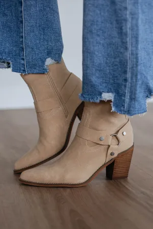 Hot Pick Here For A Good Time Boots - Taupe