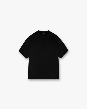 Waffle T-Shirt - Jet Black Outdoor Smart fade resistant color