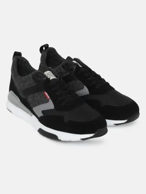 Travel Must Men's Black and Grey Colorblock Shoes