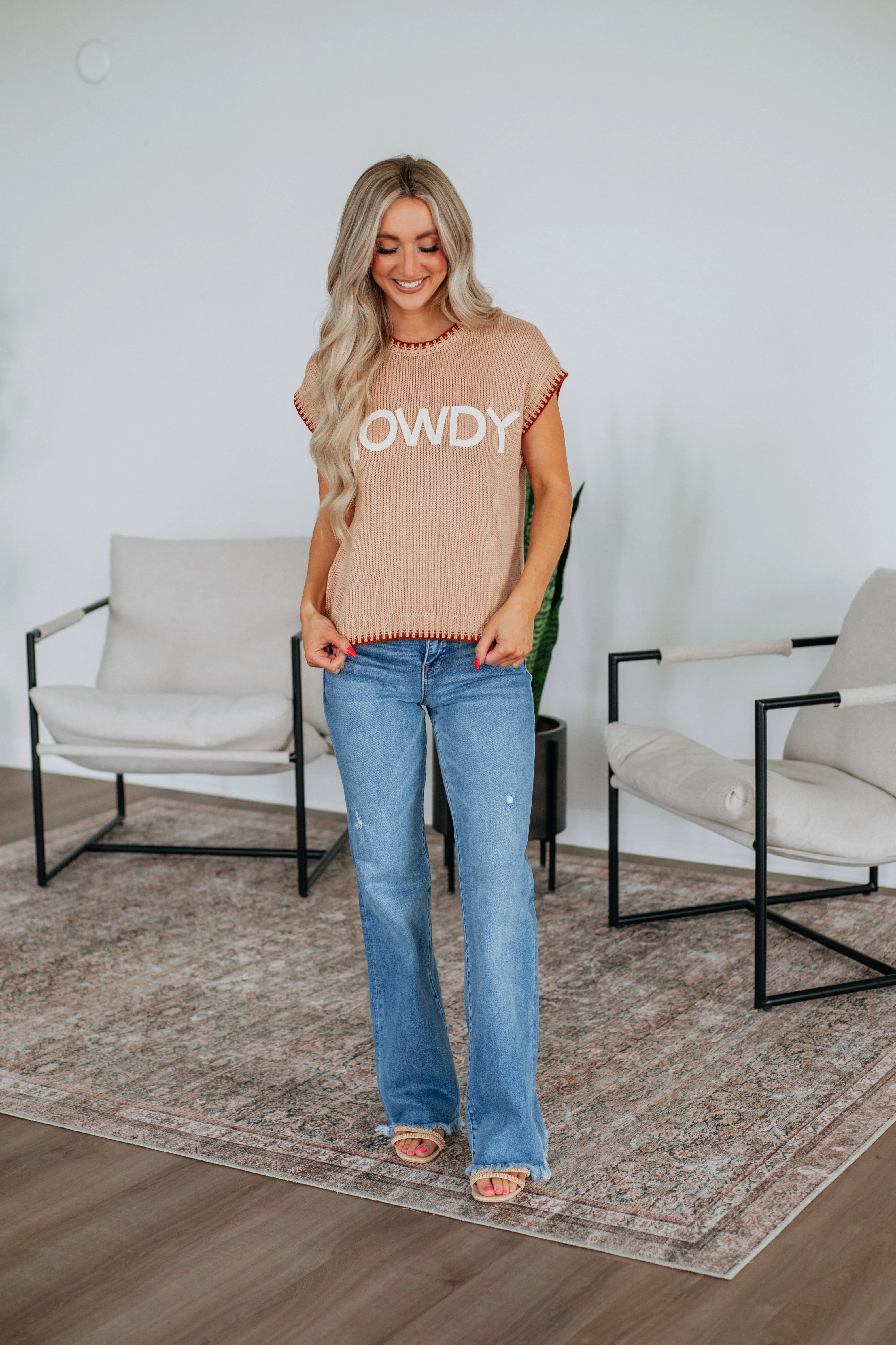 Howdy Sweater Top Plush Inner Lining City Comforted