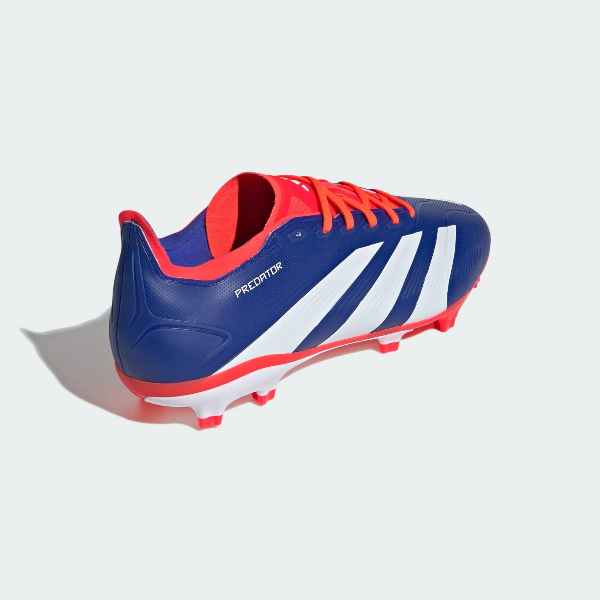 adidas Predator League Firm Ground Soccer Cleats | Lucid Blue-Cloud White-Solar Red | Men's Limited Edition high - cut shoes