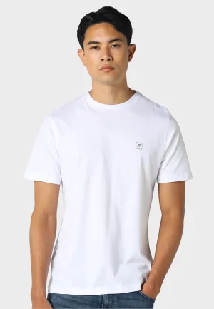 Vitron White T-Shirt Button Down Casual Comfort Top