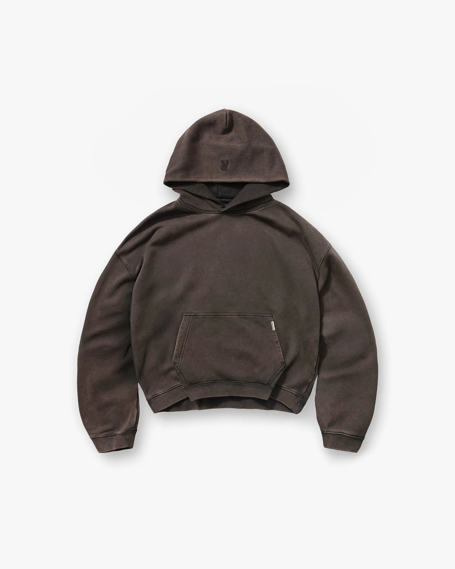 Initial Boxy Hoodie - Coffee Thermal Insulation