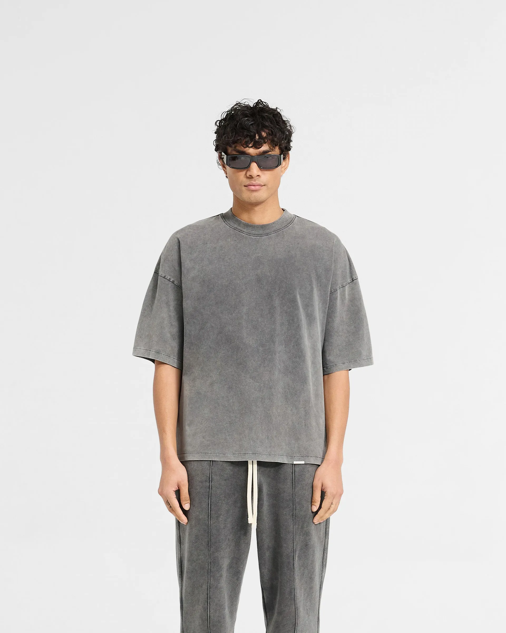 Initial Boxy T-Shirt - Vintage Grey Casual Wear