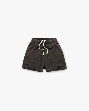 Initial Mesh Shorts - Coffee Semi Formal Relaxed Fit Design