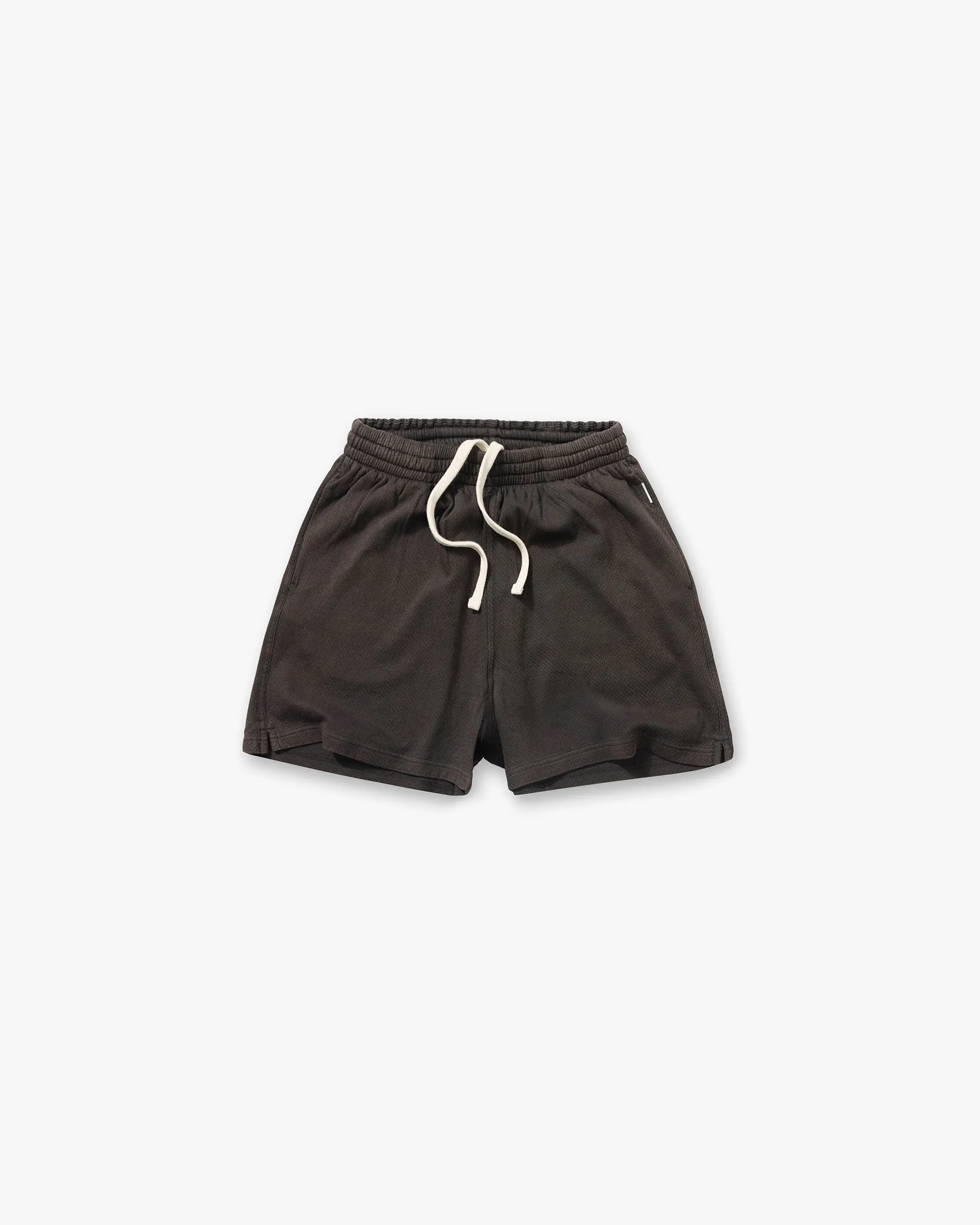 Initial Mesh Shorts - Coffee Semi Formal Relaxed Fit Design
