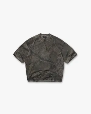 Initial Overdye Realtree? Boxy T-Shirt - Overdyed Black Customer Favorite Comfy Movement
