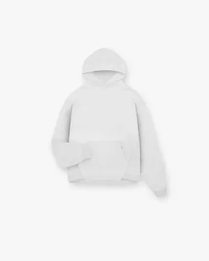 Effortless Style Layered Fit Initial Oversized Hoodie - Ice Grey Marl