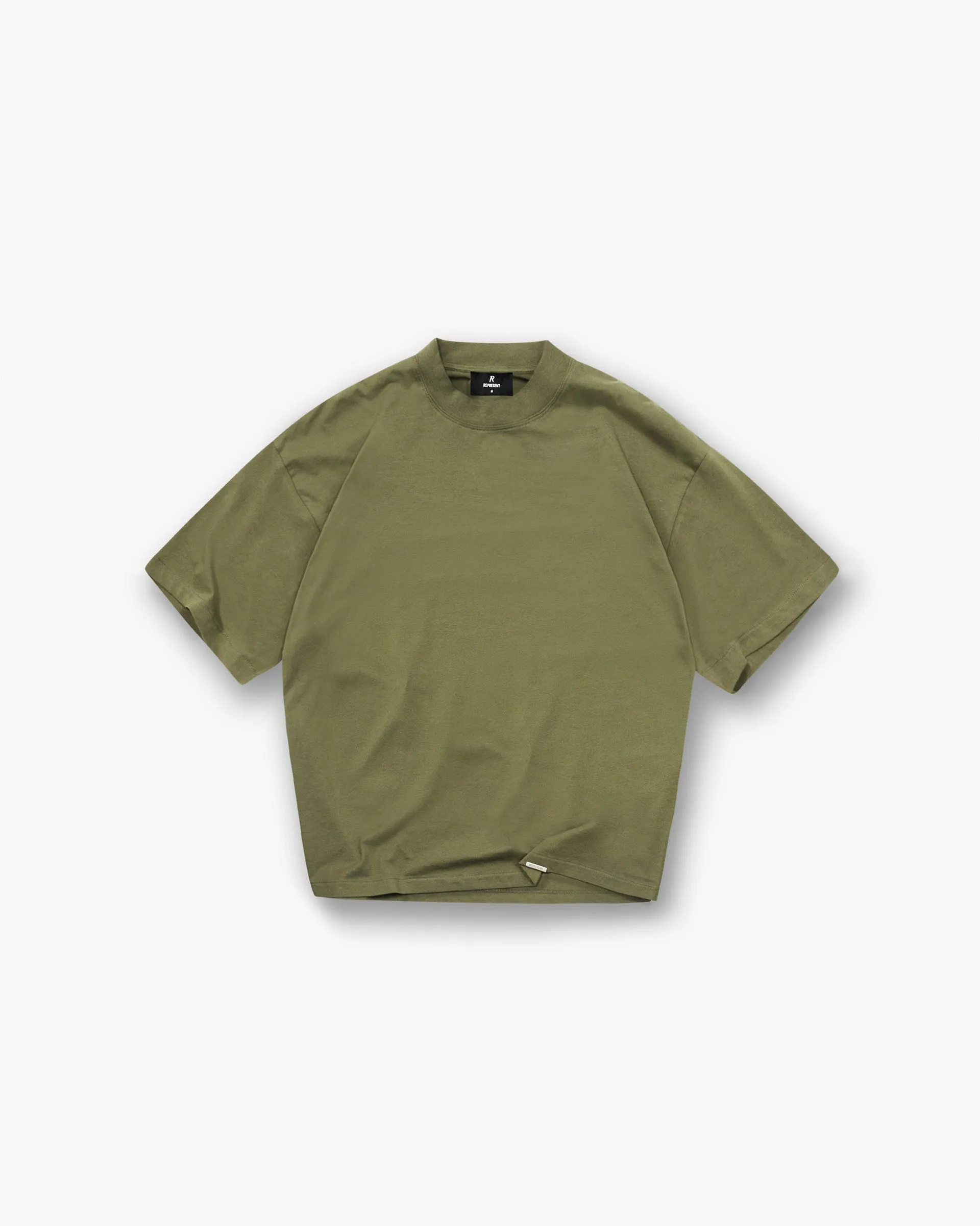 Comfort Design Initial Oversized T-Shirt - Army Green
