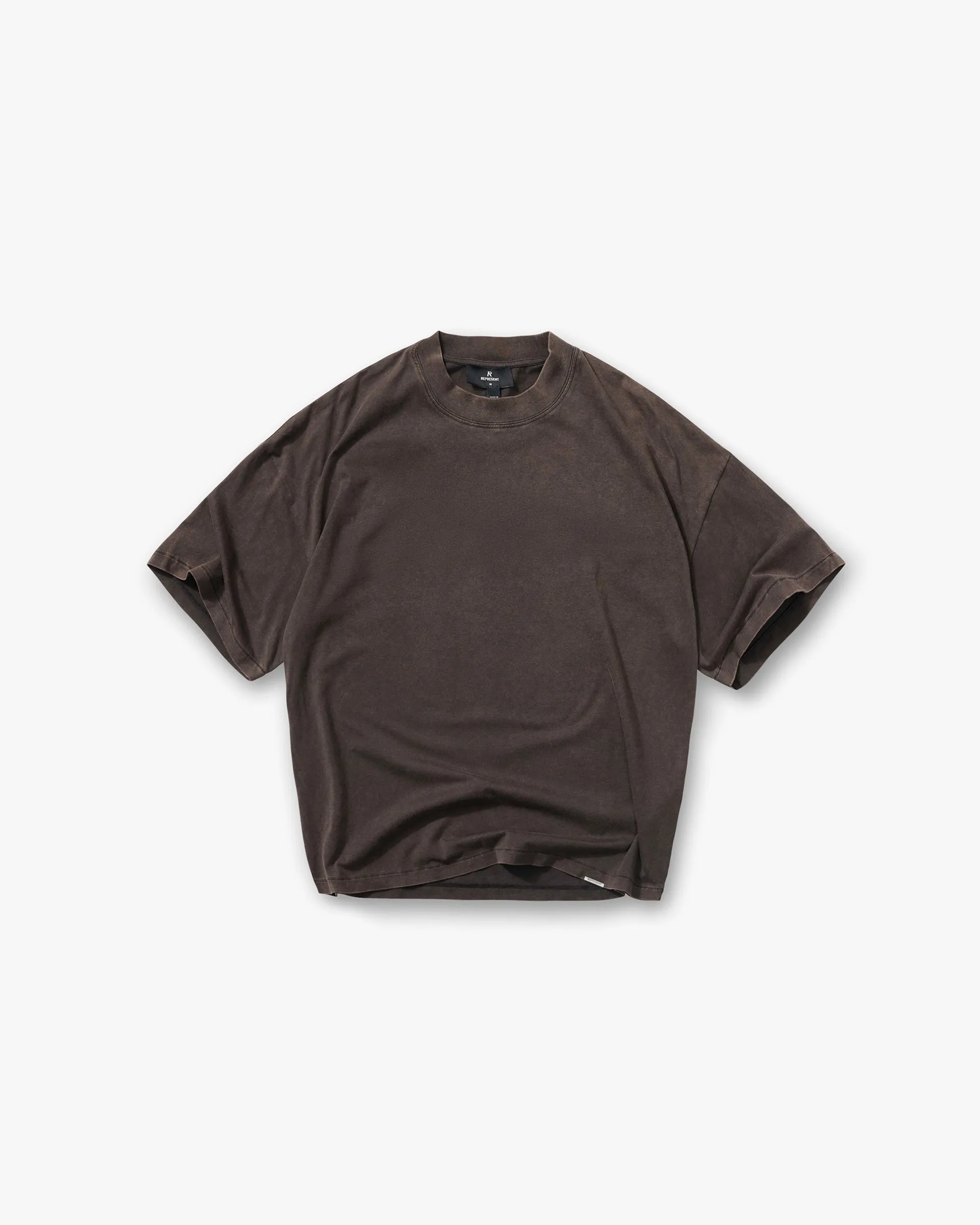 Initial Oversized T-Shirt - Coffee Soft Waistband Fashionable