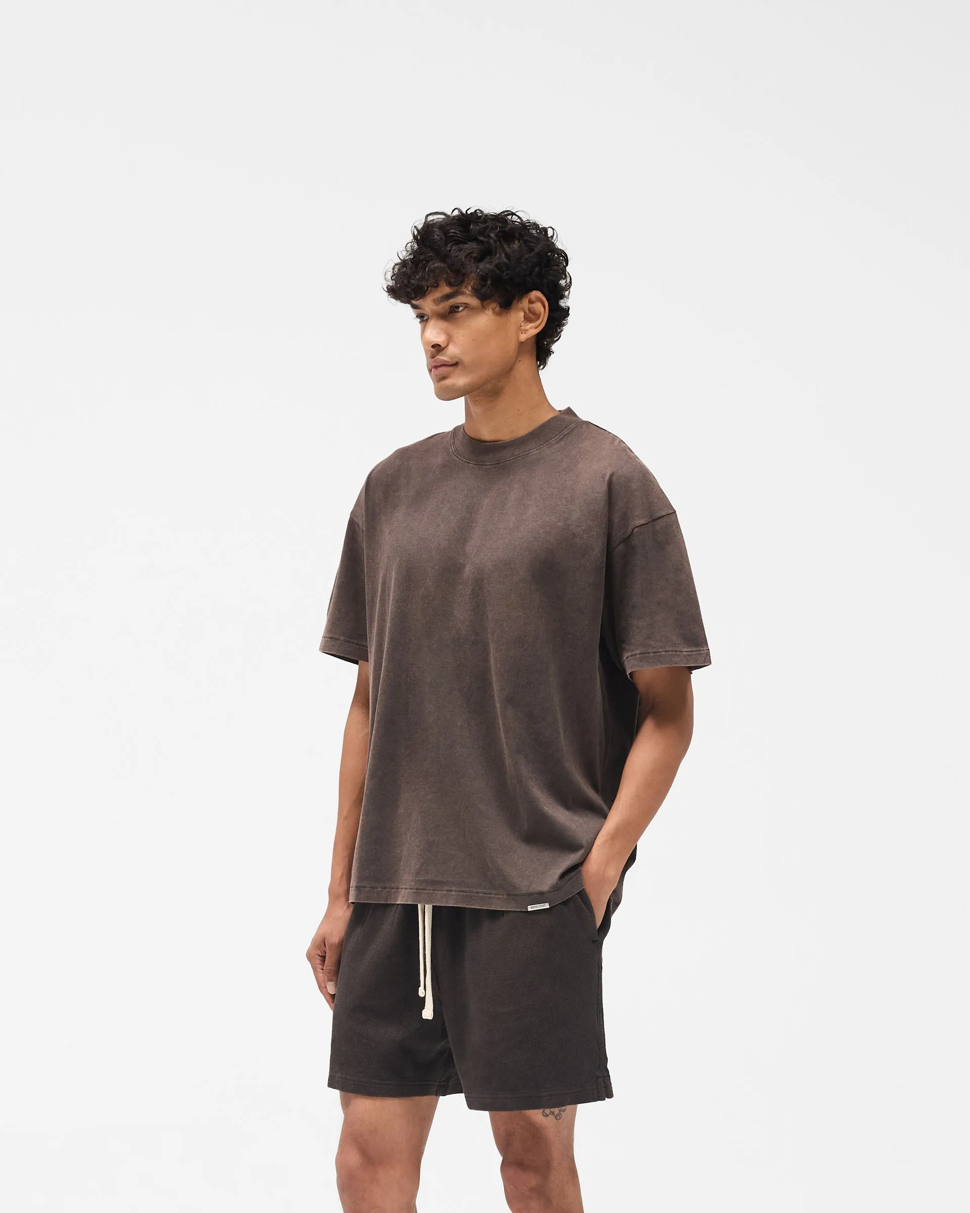 All-day style Trendy Comfort Wear Initial Oversized T-Shirt - Coffee