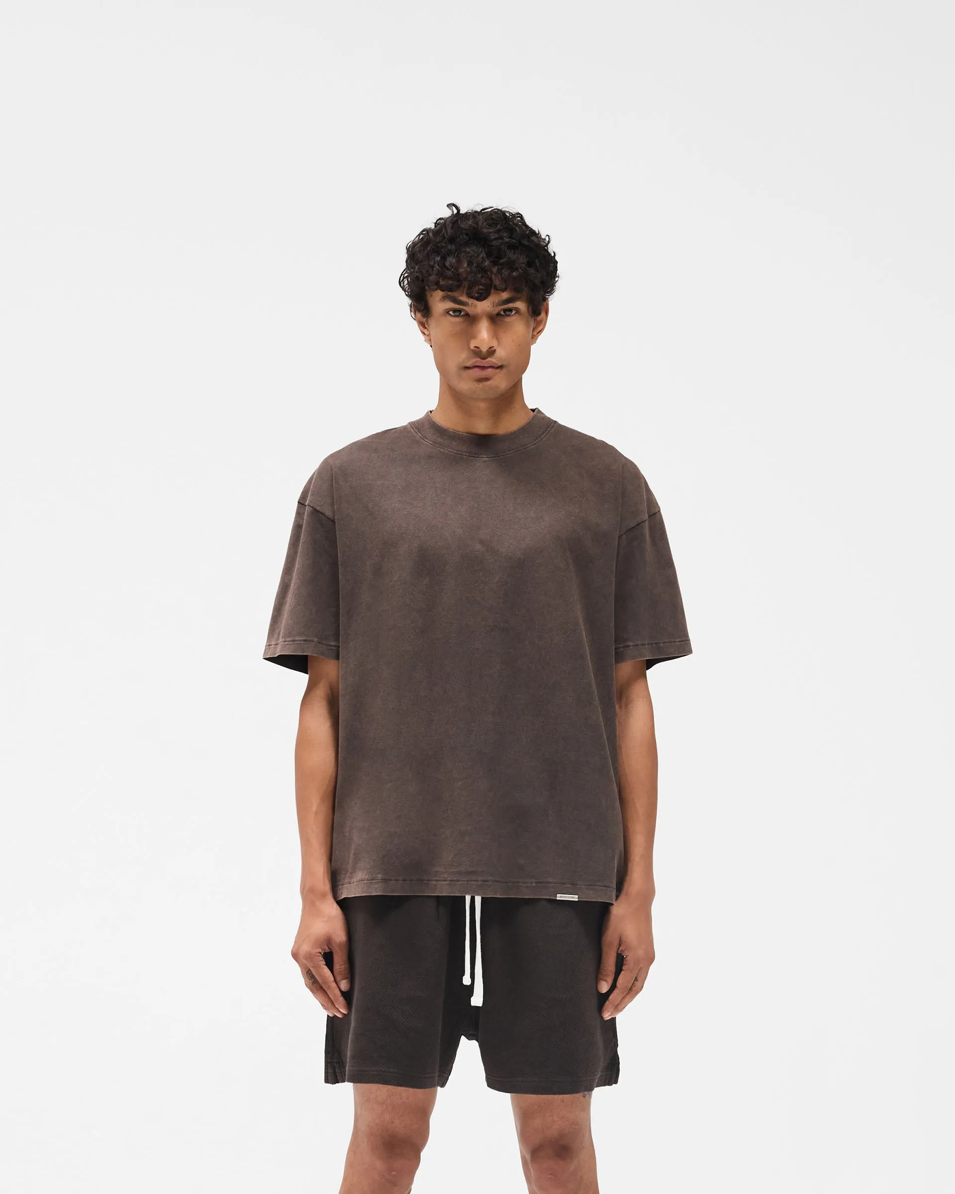 Initial Oversized T-Shirt - Coffee Summer cool Travel Essential
