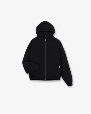 Initial Oversized Zip Hoodie - Black product bow cuteness